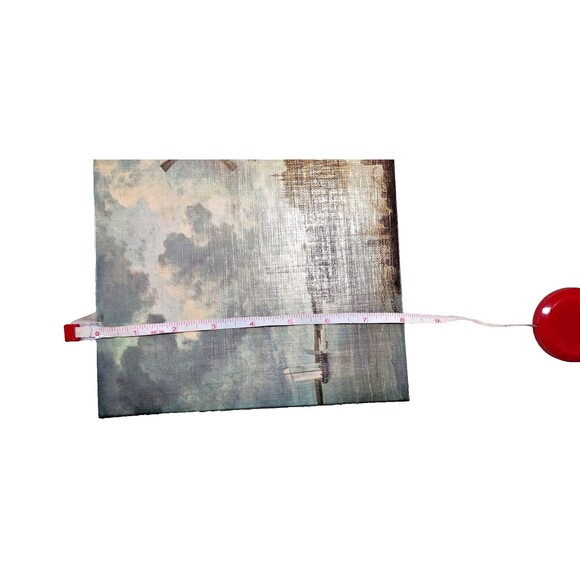 Windmill Les Editions Braun Paris Jr. Van Ruysdael Print Canvas Netherlands 1964 - Picture 11 of 11